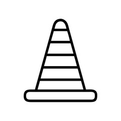 Construction Barrier Marking Off a Work Zone for Safety and Security