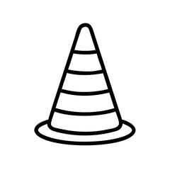 Construction Barrier Marking Off a Work Zone for Safety and Security