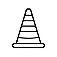 Construction Barrier Marking Off a Work Zone for Safety and Security