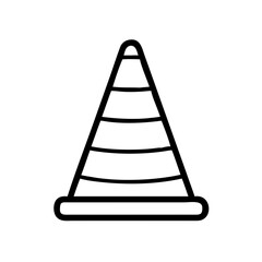 Construction Barrier Marking Off a Work Zone for Safety and Security