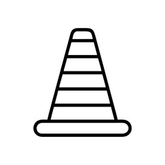 Construction Barrier Marking Off a Work Zone for Safety and Security