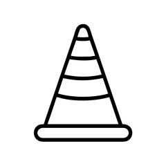 Construction Barrier Marking Off a Work Zone for Safety and Security