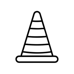 Construction Barrier Marking Off a Work Zone for Safety and Security