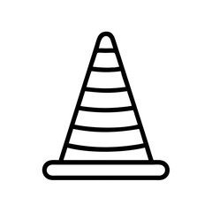 Construction Barrier Marking Off a Work Zone for Safety and Security