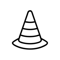 Construction Barrier Marking Off a Work Zone for Safety and Security