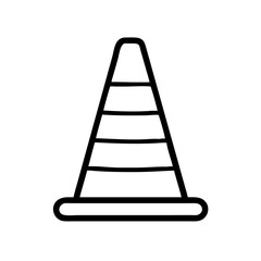 Construction Barrier Marking Off a Work Zone for Safety and Security