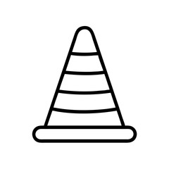 Construction Barrier Marking Off a Work Zone for Safety and Security