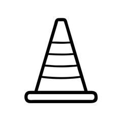 Construction Barrier Marking Off a Work Zone for Safety and Security