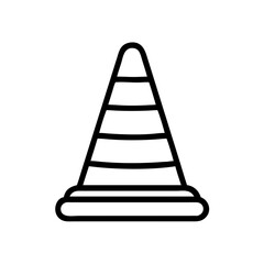 Construction Barrier Marking Off a Work Zone for Safety and Security