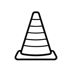 Construction Barrier Marking Off a Work Zone for Safety and Security