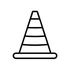 Construction Barrier Marking Off a Work Zone for Safety and Security