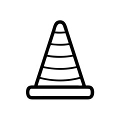 Construction Barrier Marking Off a Work Zone for Safety and Security