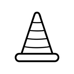 Construction Barrier Marking Off a Work Zone for Safety and Security