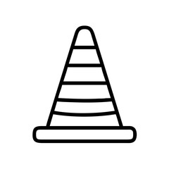 Construction Barrier Marking Off a Work Zone for Safety and Security