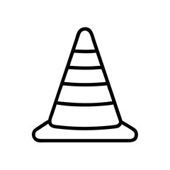 Construction Barrier Marking Off a Work Zone for Safety and Security