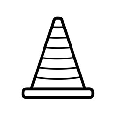 Construction Barrier Marking Off a Work Zone for Safety and Security