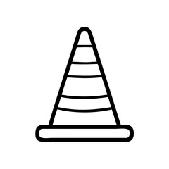 Construction Barrier Marking Off a Work Zone for Safety and Security