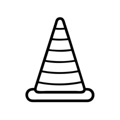 Construction Barrier Marking Off a Work Zone for Safety and Security