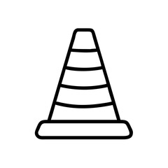 Construction Barrier Marking Off a Work Zone for Safety and Security