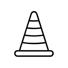 Construction Barrier Marking Off a Work Zone for Safety and Security