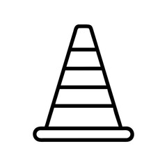 Construction Barrier Marking Off a Work Zone for Safety and Security