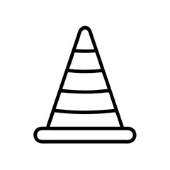 Construction Barrier Marking Off a Work Zone for Safety and Security