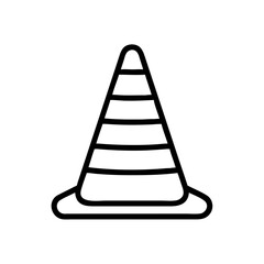 Construction Barrier Marking Off a Work Zone for Safety and Security