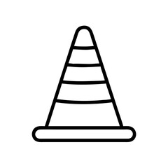 Construction Barrier Marking Off a Work Zone for Safety and Security