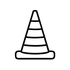 Construction Barrier Marking Off a Work Zone for Safety and Security