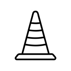 Construction Barrier Marking Off a Work Zone for Safety and Security