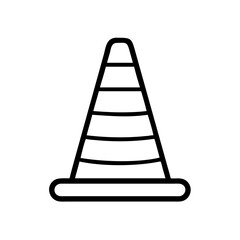 Construction Barrier Marking Off a Work Zone for Safety and Security