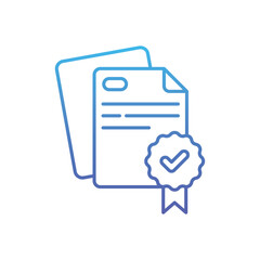 Certificate Designing Vector icon