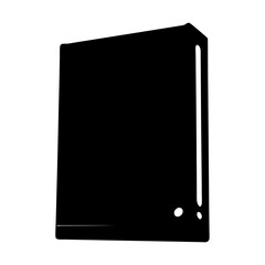 video game consolevector silhouette icon - perfect for electronics-themed crafts, decals, or SVG projects.