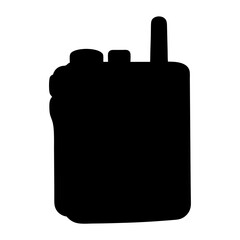 walkie talkievector silhouette icon - perfect for electronics-themed crafts, decals, or SVG projects.