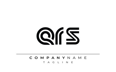 ERS Creative Unique Modern Letter Logo Design. Stylized logo featuring a unique letter design, presenting abstract minimalist aesthetics and modern appeal.