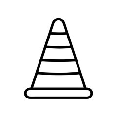 Construction Barrier Marking Off a Work Zone for Safety and Security