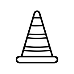 Construction Barrier Marking Off a Work Zone for Safety and Security