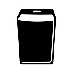 washing machinevector silhouette icon - perfect for electronics-themed crafts, decals, or SVG projects.