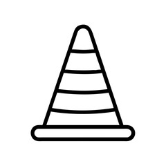 Construction Barrier Marking Off a Work Zone for Safety and Security