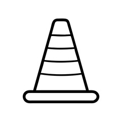 Construction Barrier Marking Off a Work Zone for Safety and Security