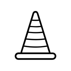 Construction Barrier Marking Off a Work Zone for Safety and Security