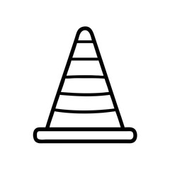 Construction Barrier Marking Off a Work Zone for Safety and Security