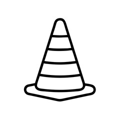 Construction Barrier Marking Off a Work Zone for Safety and Security