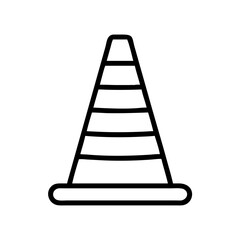 Construction Barrier Marking Off a Work Zone for Safety and Security