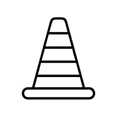 Construction Barrier Marking Off a Work Zone for Safety and Security