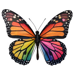 Fototapeta premium butterfly on white background