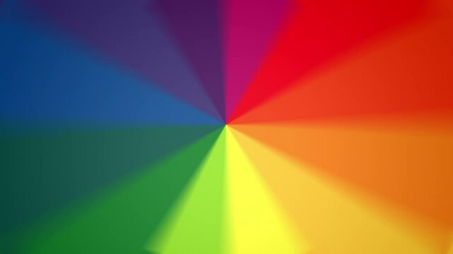 Spinning animated color wheel backdrop with looping section from frames 293 to 359.