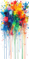 Fototapeta premium Abstract Colorful Splashes