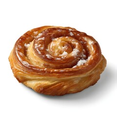 Fototapeta premium Delicious Danish Pastry Isolated on Transparent Background
