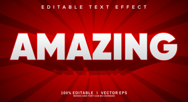  amazing vector text effect with modern style design